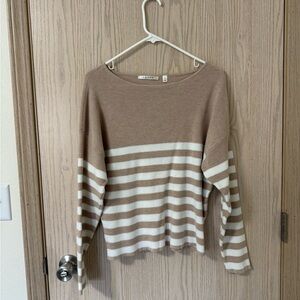 Cyrus Ribbed Tan Sweater